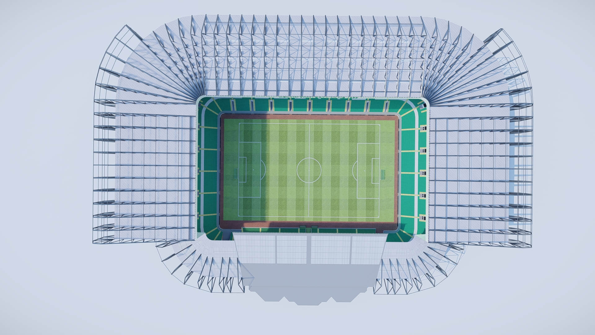 Celtic Park Stadium 3D Model