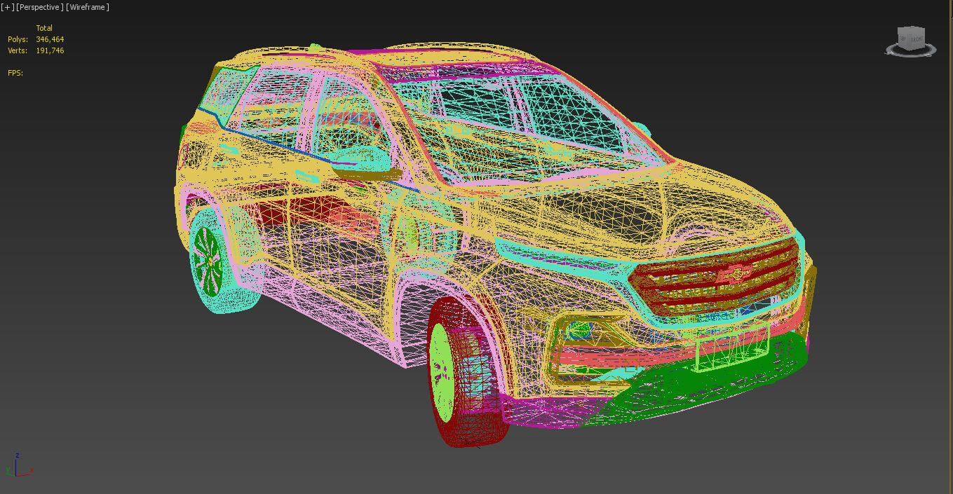 Chevrolet Captiva 2022 3D Model
