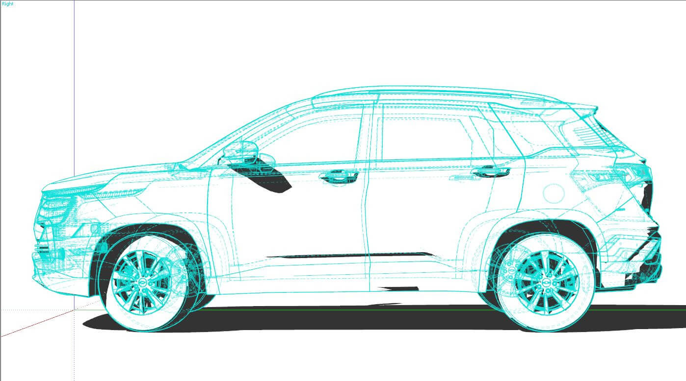 Chevrolet Captiva 2022 3D Model
