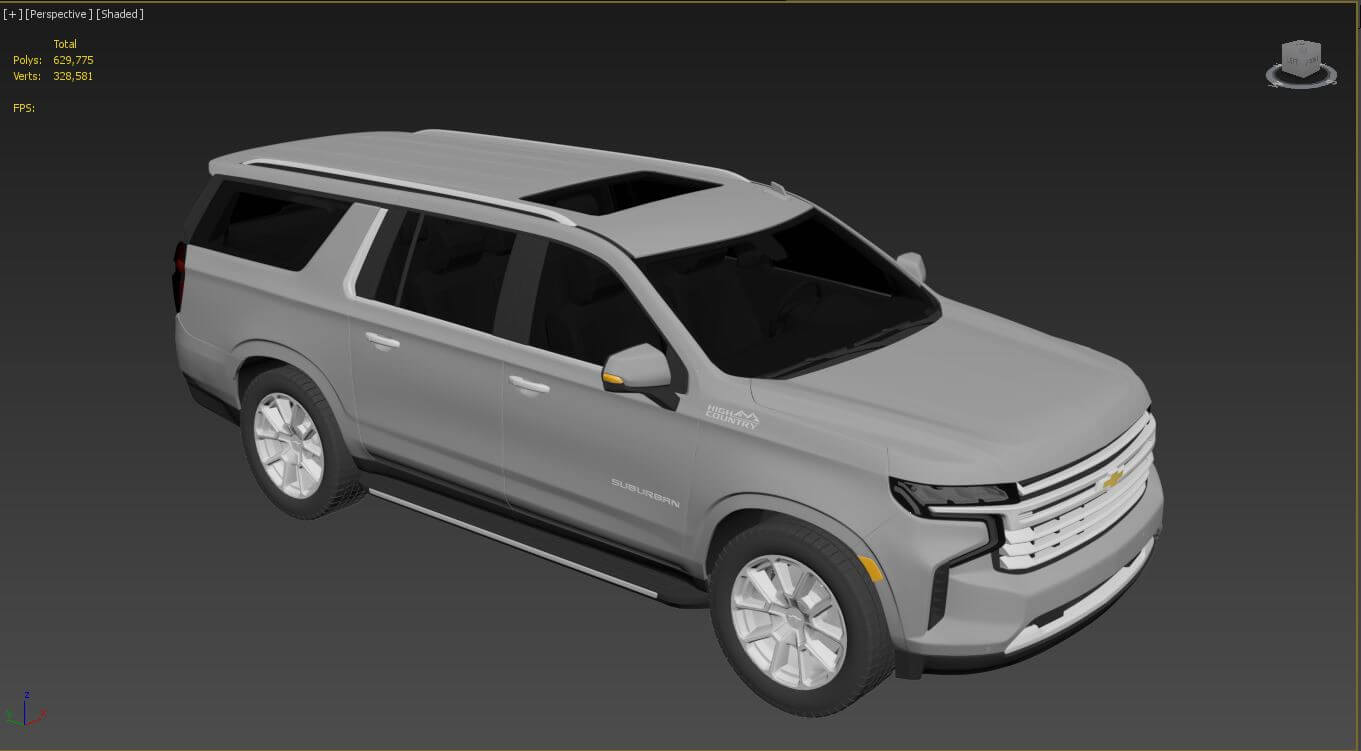 Chevrolet Suburban 2022 3D Model