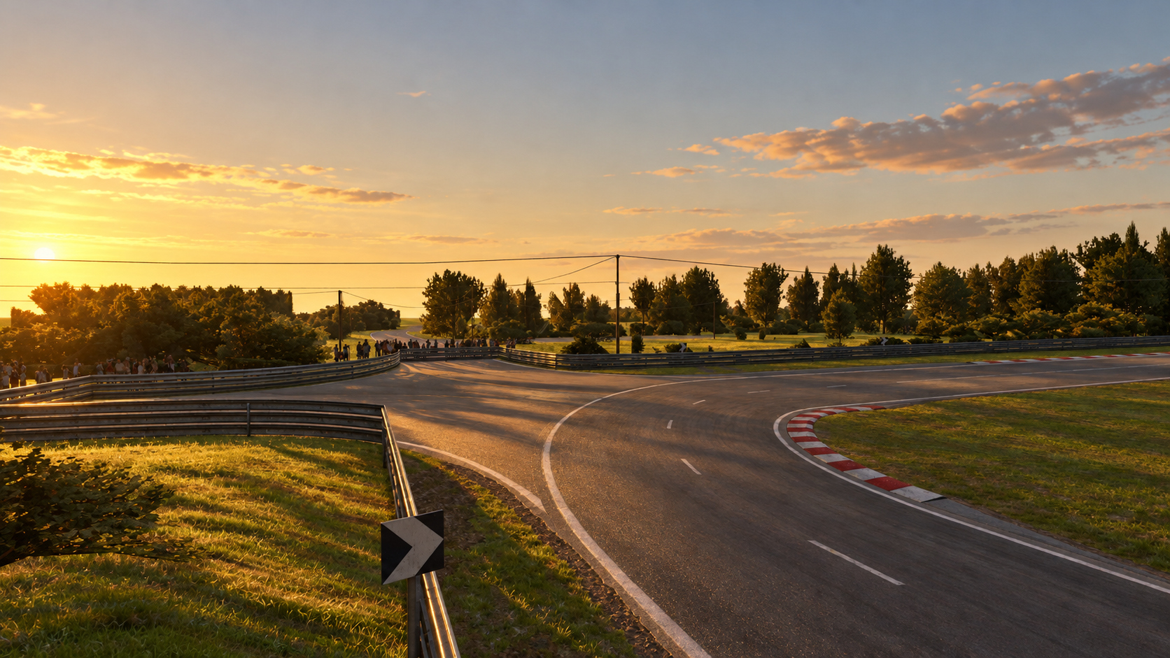 Circuit de la Sarthe Le Mans 24 Hours Race 3D Model