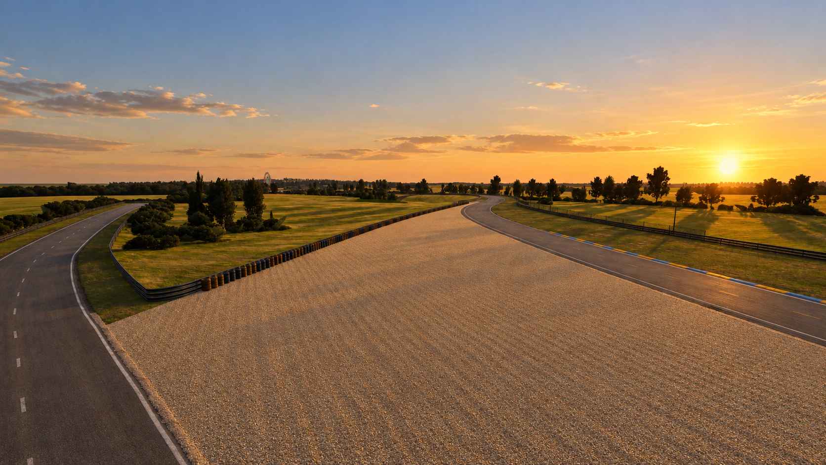 Circuit de la Sarthe Le Mans 24 Hours Race 3D Model