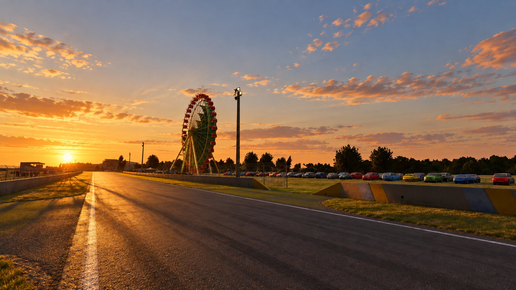Circuit de la Sarthe Le Mans 24 Hours Race 3D Model