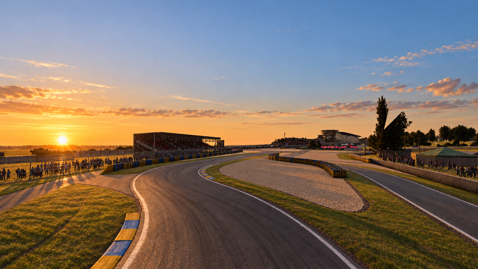 Circuit de la Sarthe Le Mans 24 Hours Race 3D Model