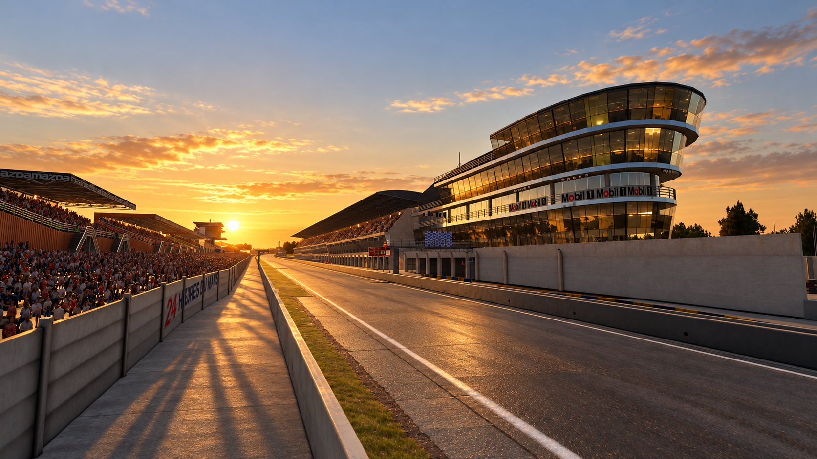 Circuit de la Sarthe Le Mans 24 Hours Race 3D Model