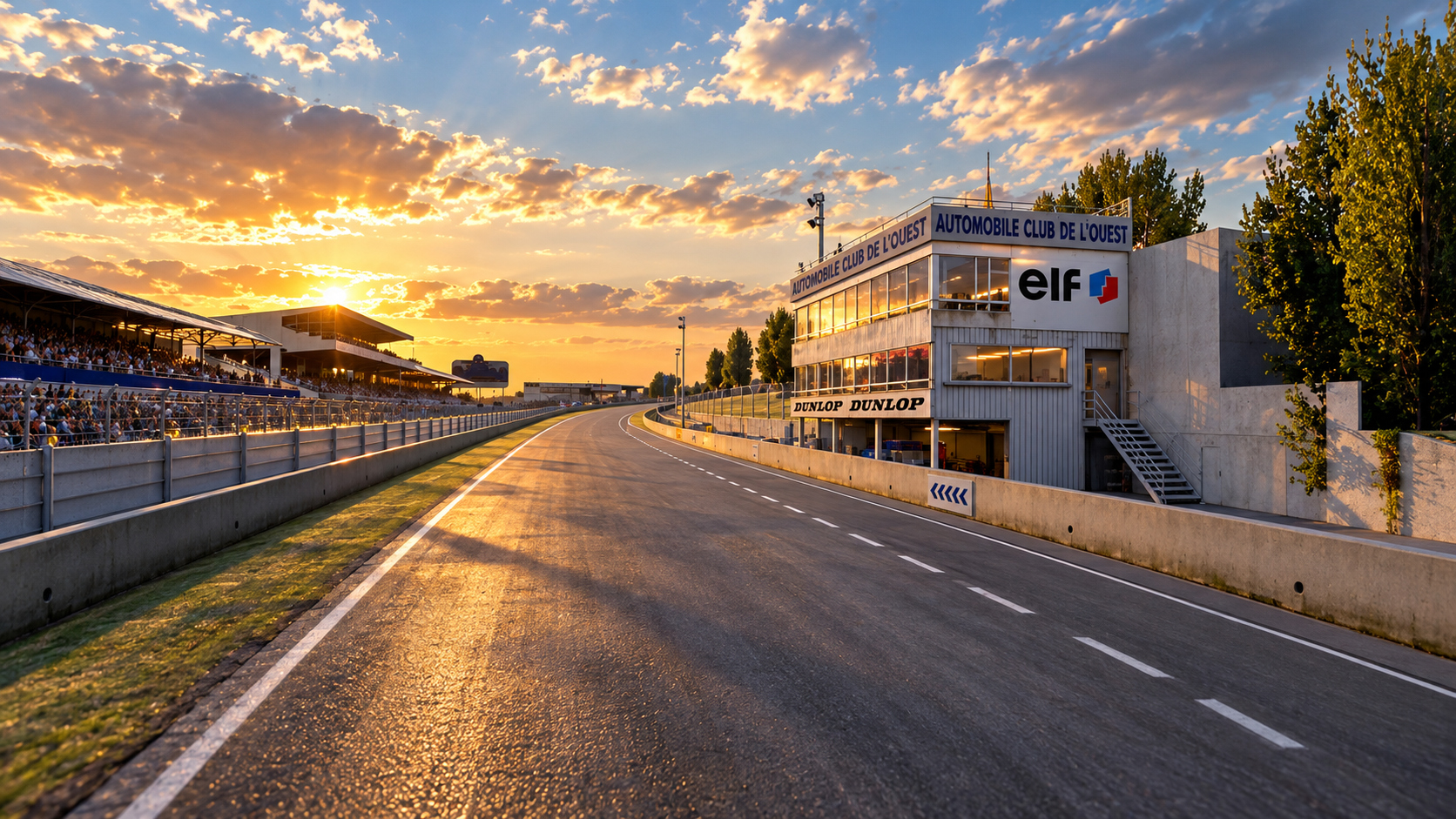 Circuit de la Sarthe Le Mans 24 Hours Race 3D Model