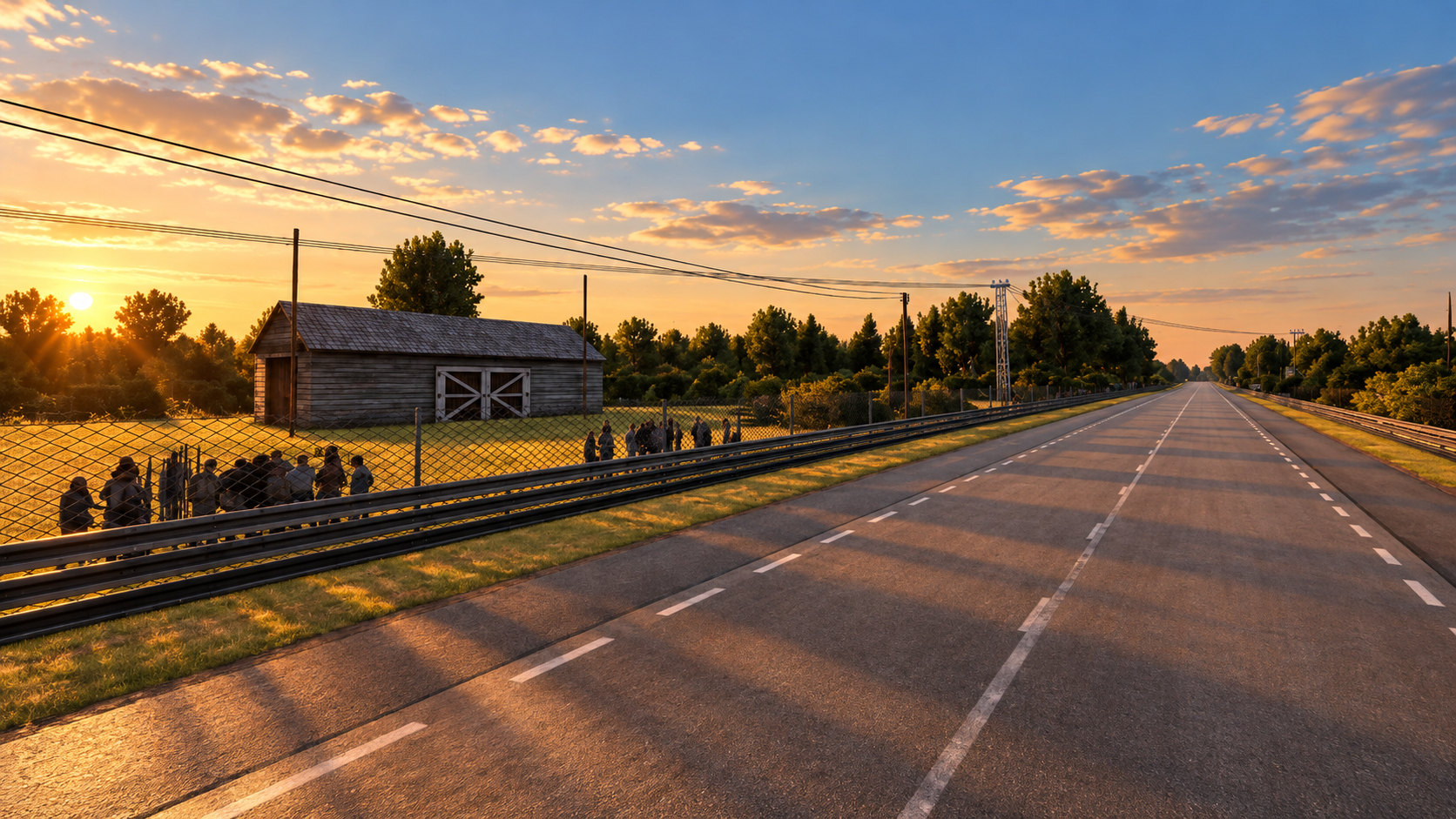 Circuit de la Sarthe Le Mans 24 Hours Race 3D Model