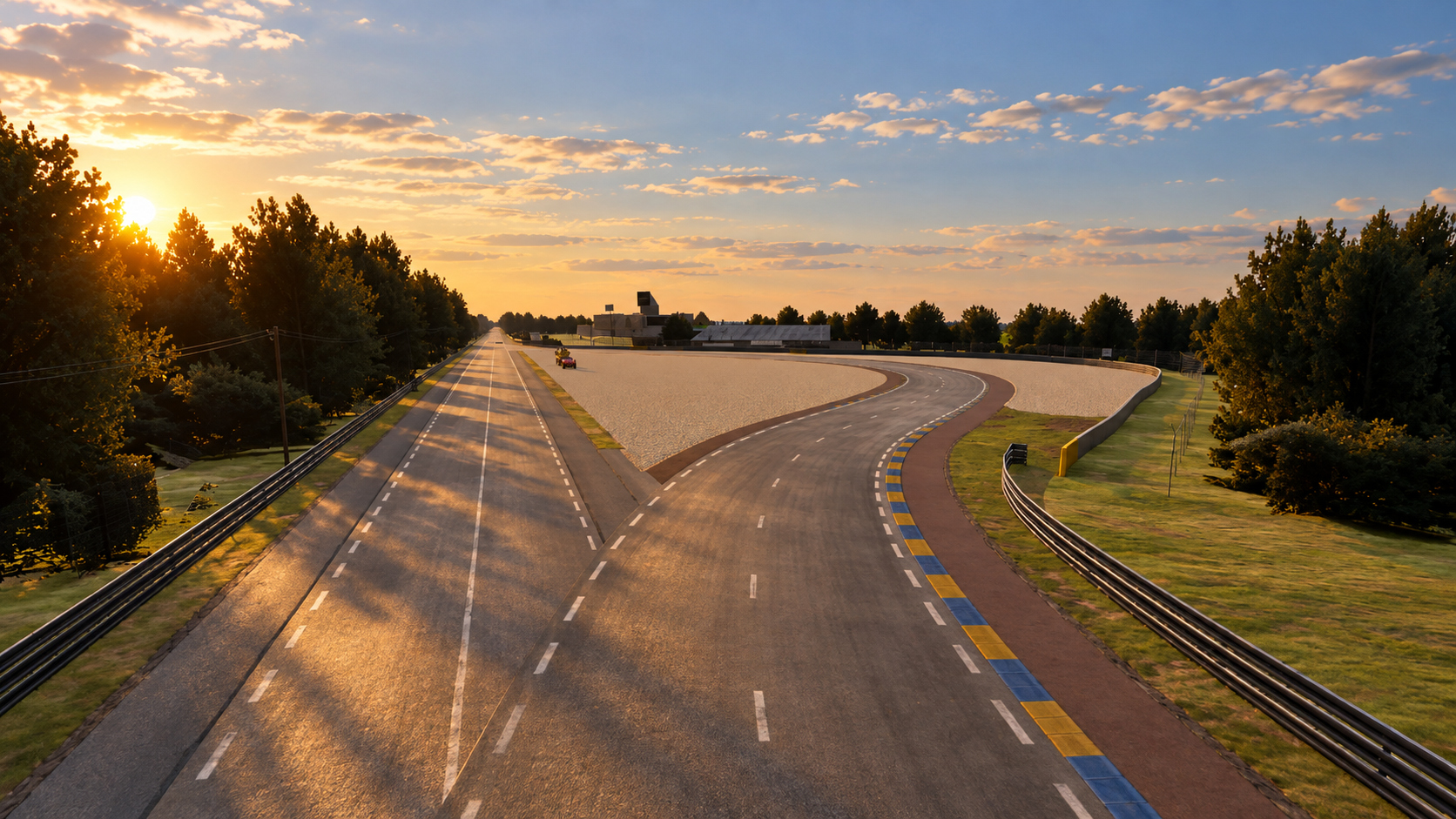 Circuit de la Sarthe Le Mans 24 Hours Race 3D Model