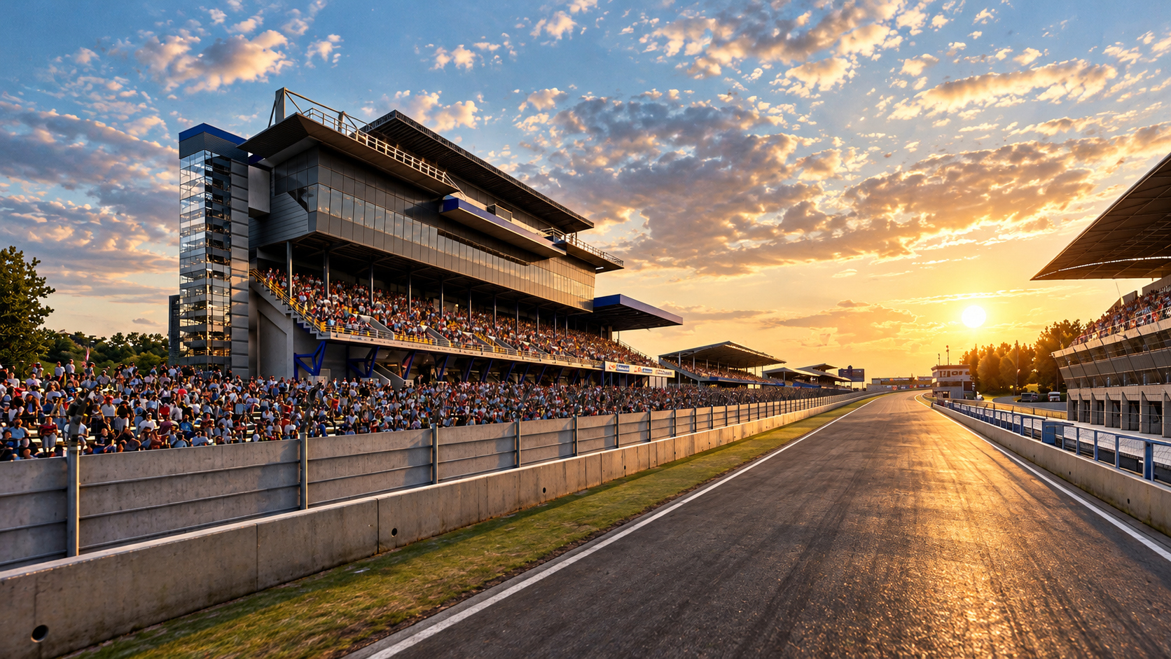 Circuit de la Sarthe Le Mans 24 Hours Race 3D Model