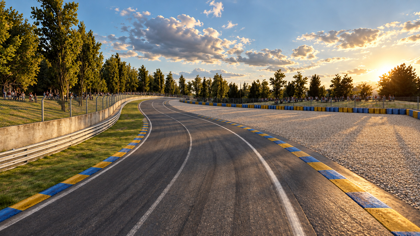 Circuit de la Sarthe Le Mans 24 Hours Race 3D Model