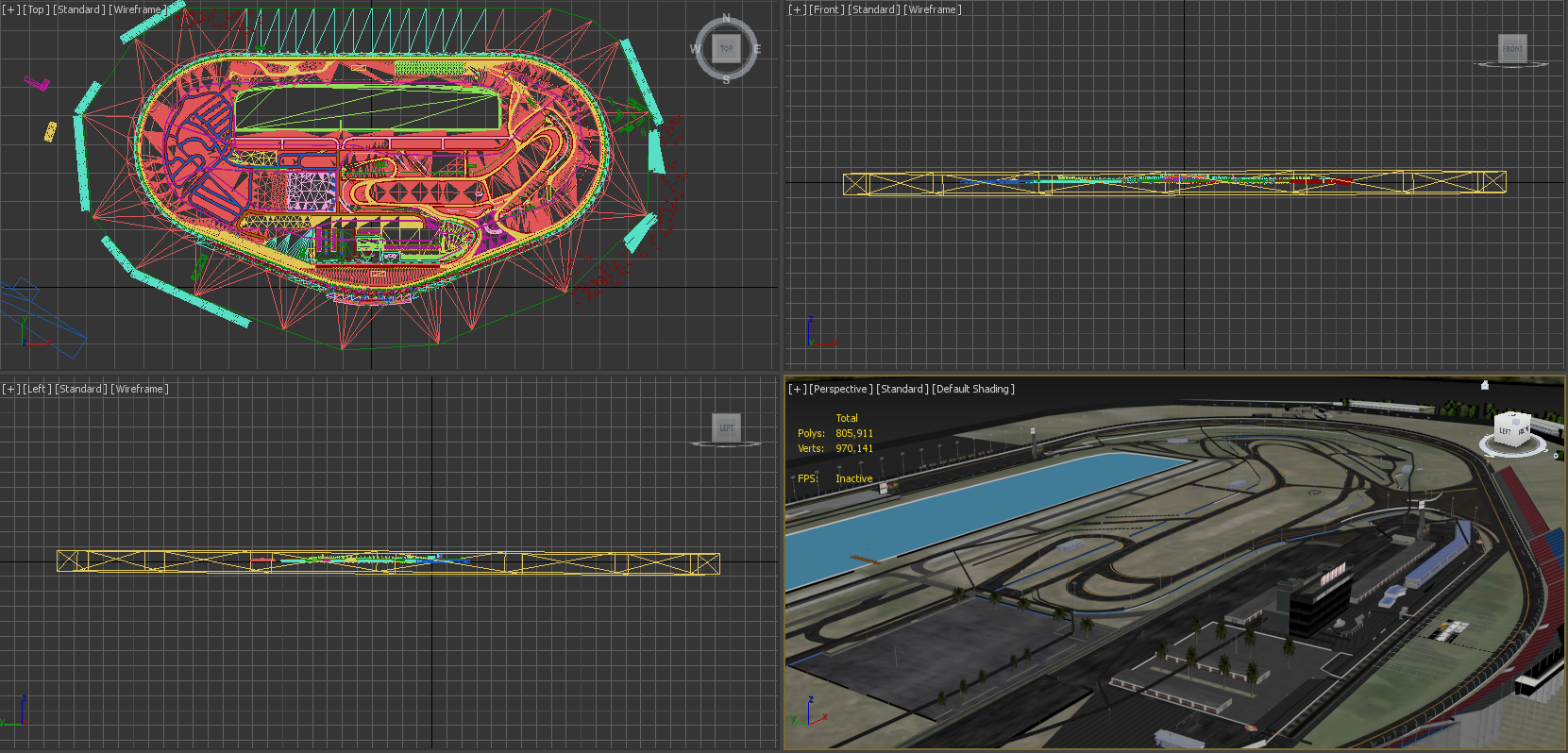 Daytona International Speedway 3D Model