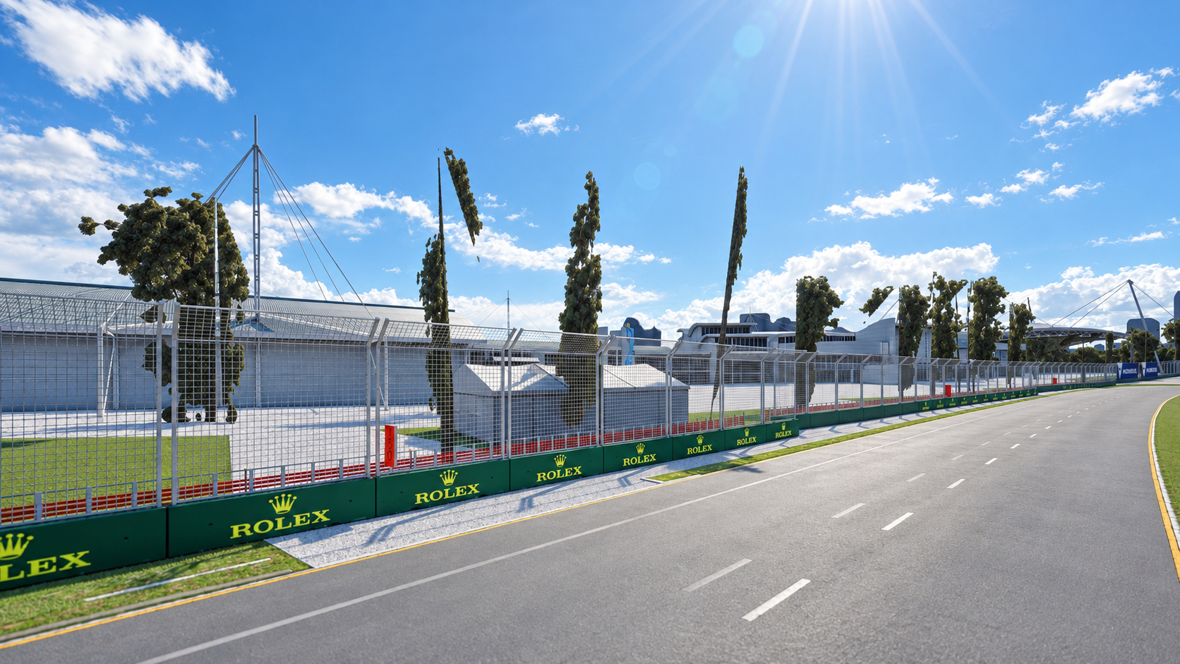 F1 Australian Grand Prix Albert Park Melbourne Circuit 3D Model