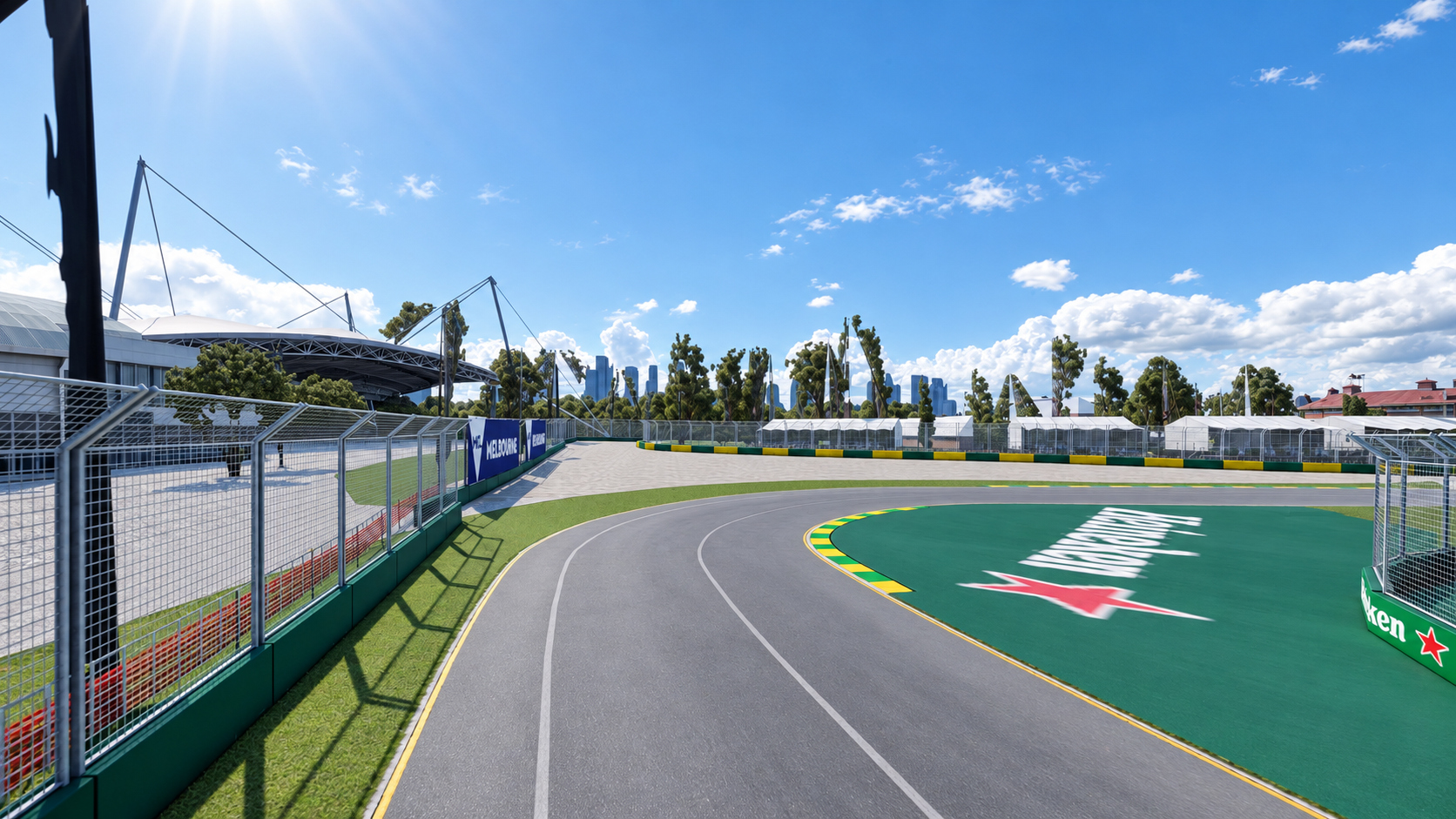 F1 Australian Grand Prix Albert Park Melbourne Circuit 3D Model