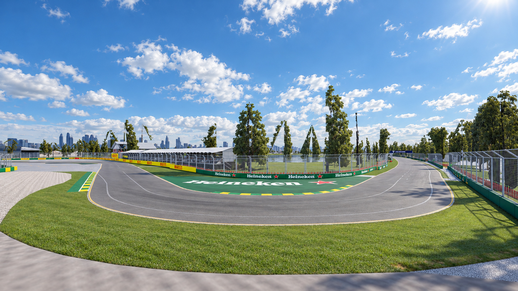 F1 Australian Grand Prix Albert Park Melbourne Circuit 3D Model