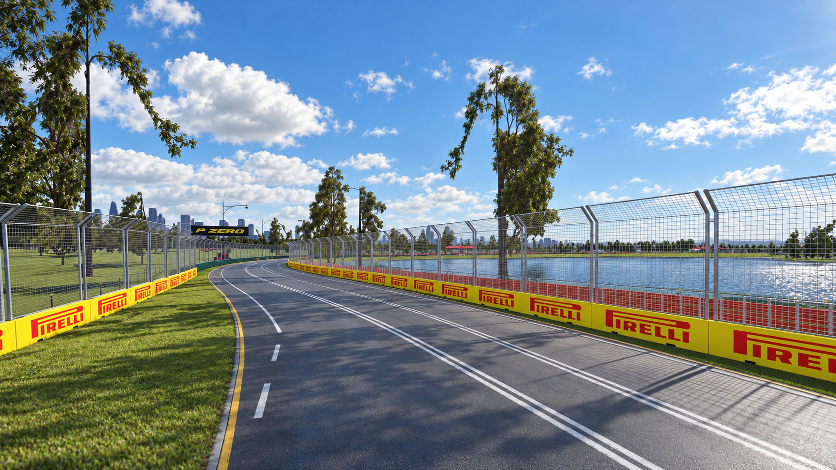 F1 Australian Grand Prix Albert Park Melbourne Circuit 3D Model