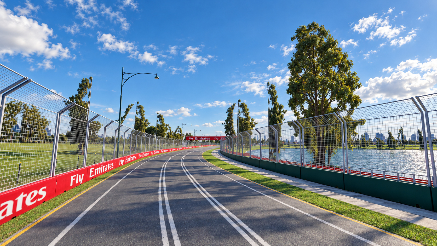 F1 Australian Grand Prix Albert Park Melbourne Circuit 3D Model