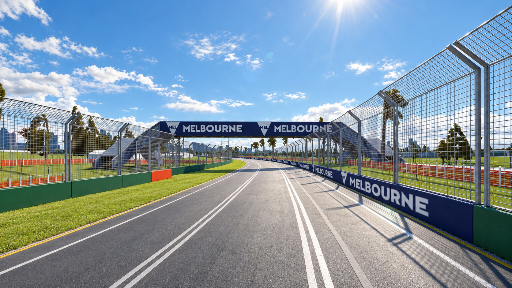 F1 Australian Grand Prix Albert Park Melbourne Circuit 3D Model
