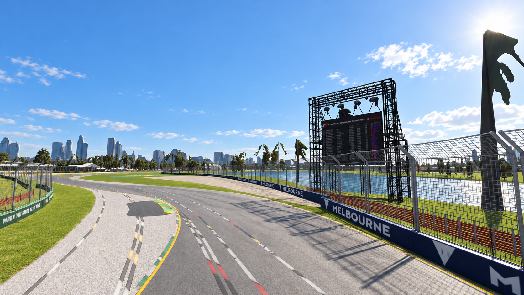 F1 Australian Grand Prix Albert Park Melbourne Circuit 3D Model