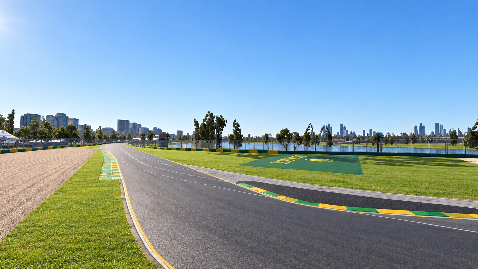 F1 Australian Grand Prix Albert Park Melbourne Circuit 3D Model