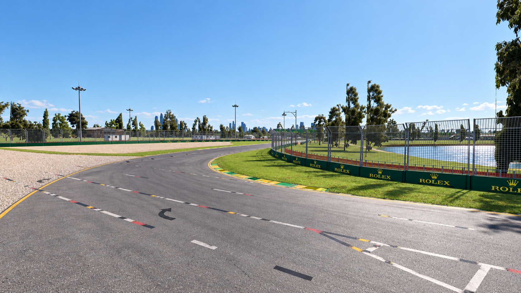 F1 Australian Grand Prix Albert Park Melbourne Circuit 3D Model