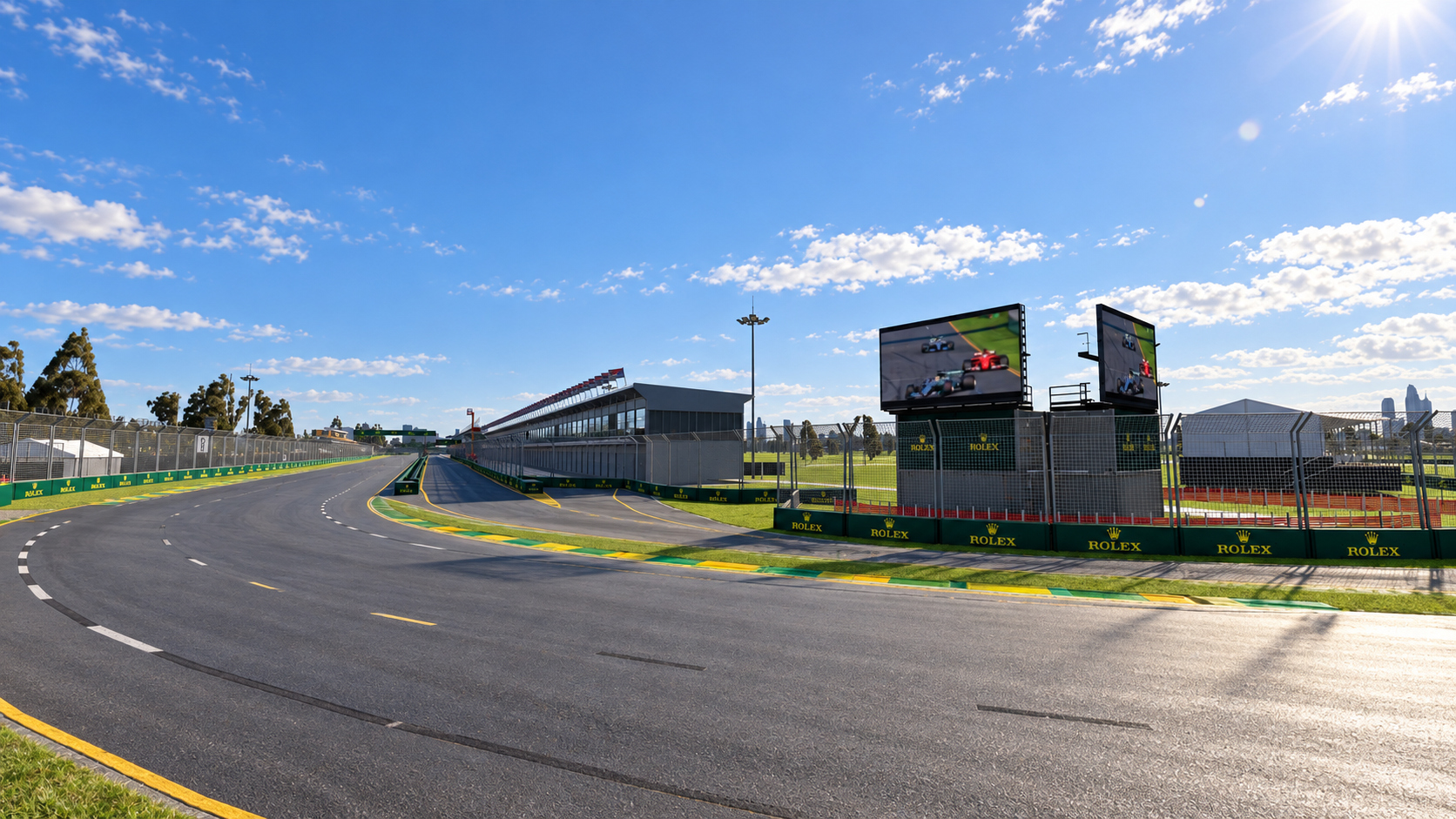 F1 Australian Grand Prix Albert Park Melbourne Circuit 3D Model