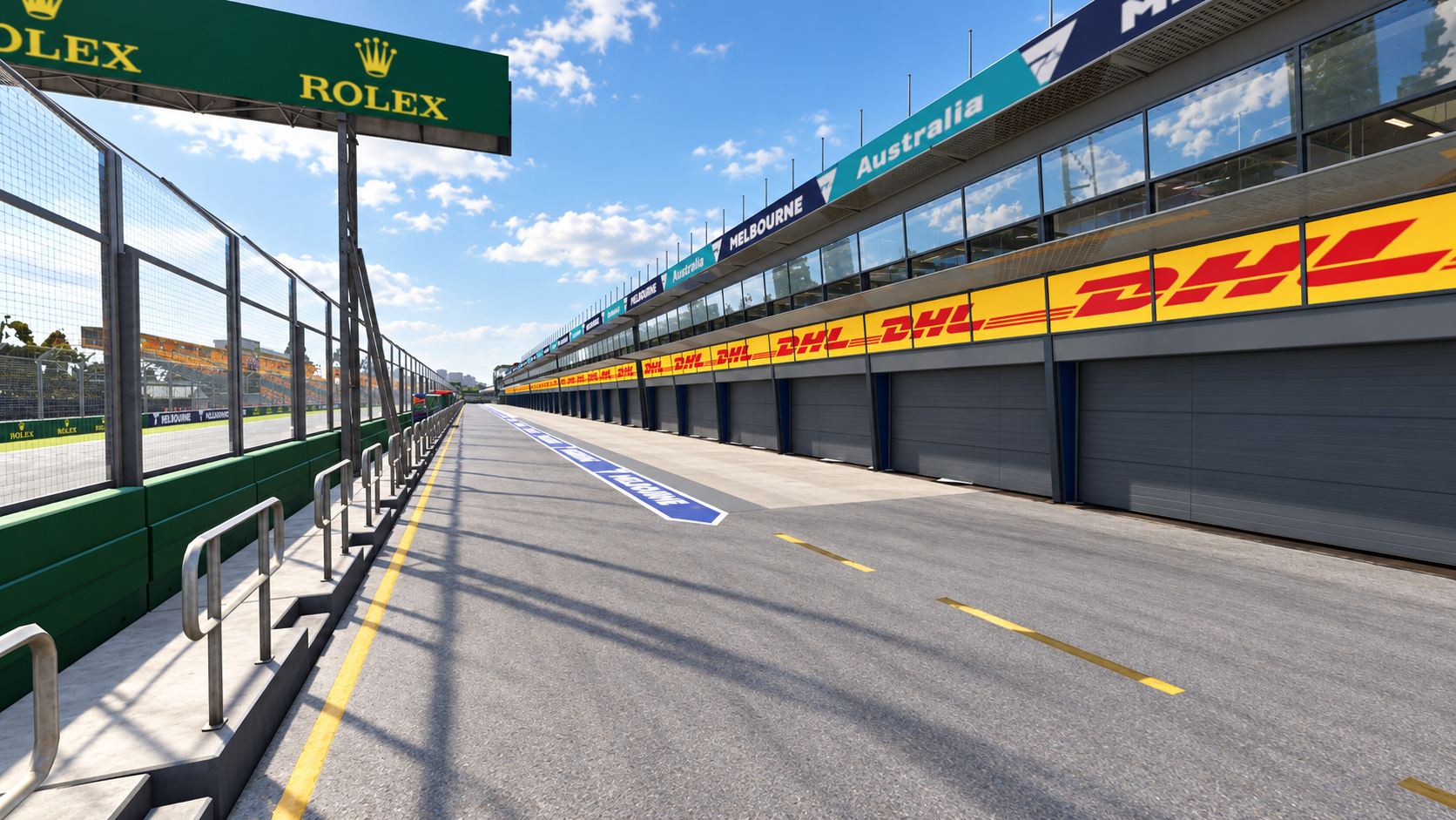 F1 Australian Grand Prix Albert Park Melbourne Circuit 3D Model
