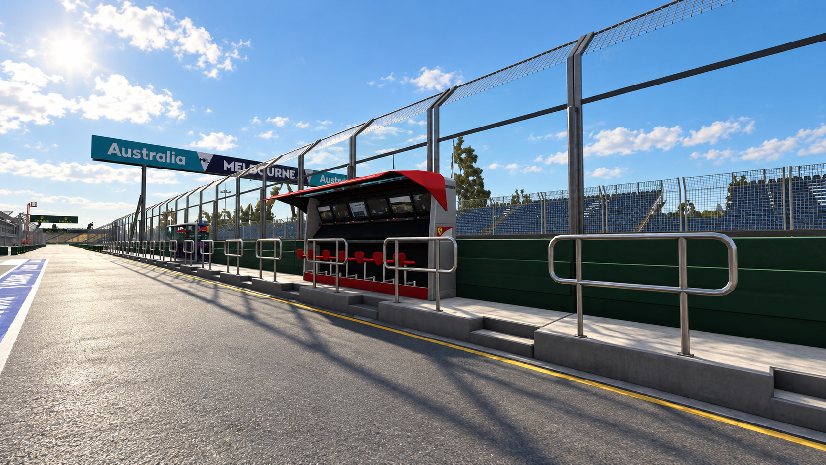 F1 Australian Grand Prix Albert Park Melbourne Circuit 3D Model
