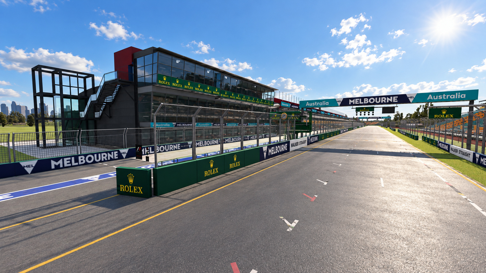 F1 Australian Grand Prix Albert Park Melbourne Circuit 3D Model