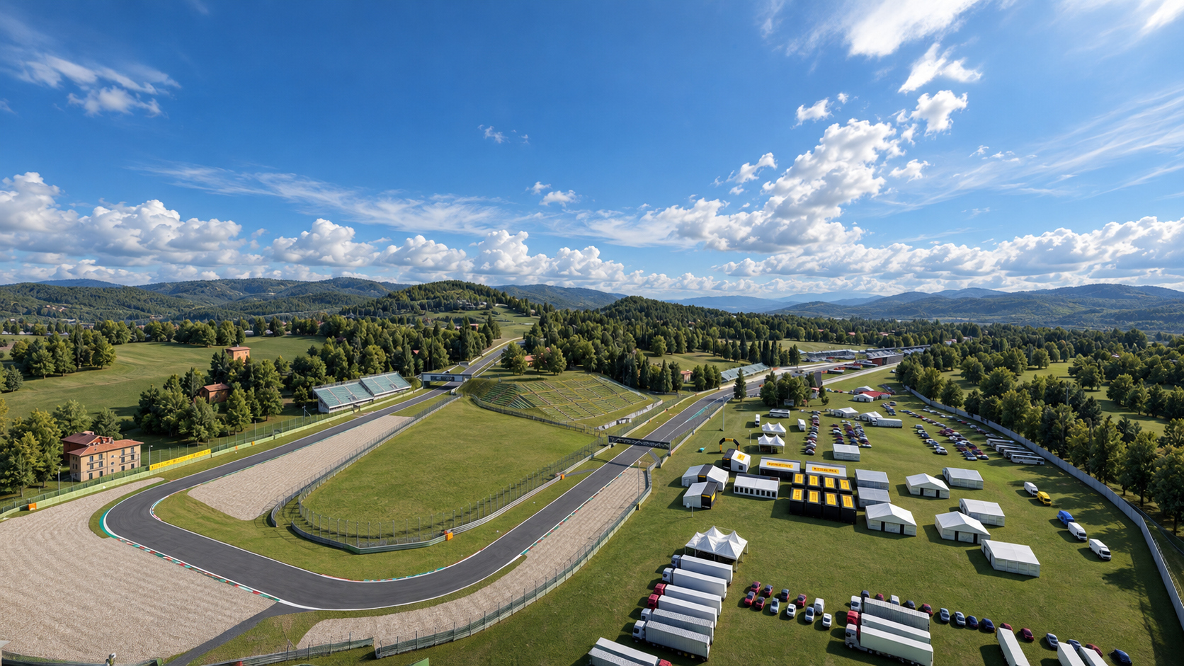 F1 Imola Grand Prix Circuit 3D Model