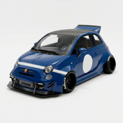 Fiat 500 Abarth Wide Body Kit Custom Sport Hatchback 3D Model