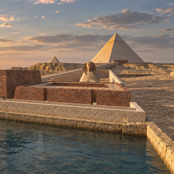 Ancient Egypt Giza Plateau and Pyramids