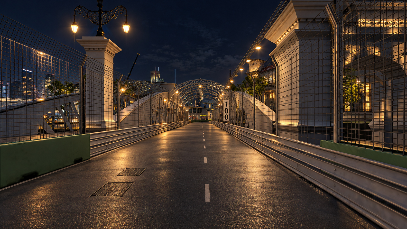 Marina Bay Street Circuit F1 Singapore Grand Prix 3D Render, Digital Artwork by AlphaGroup