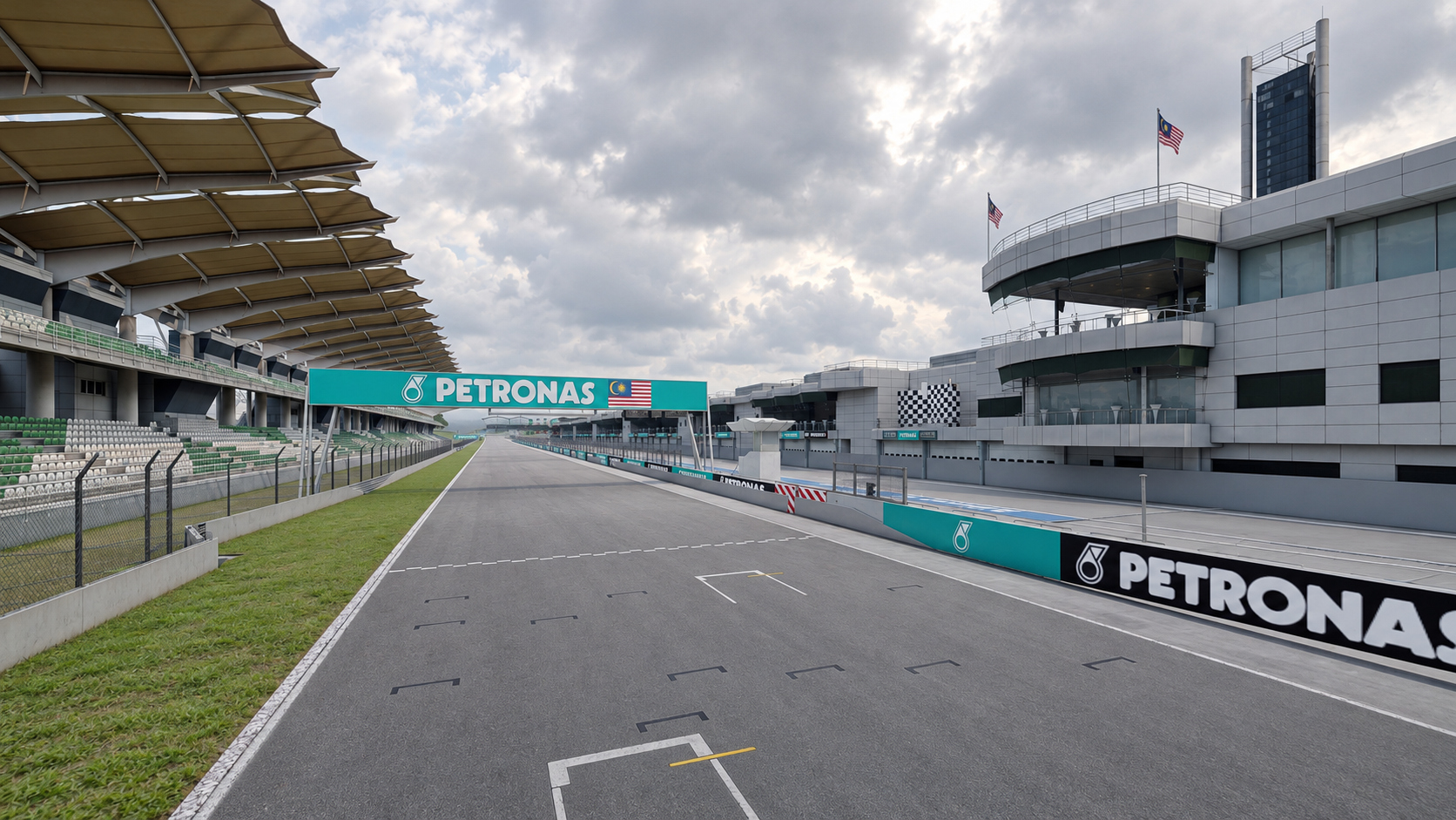 Sepang International Circuit F1 Race Track 3D Render, Digital Artwork by AlphaGroup