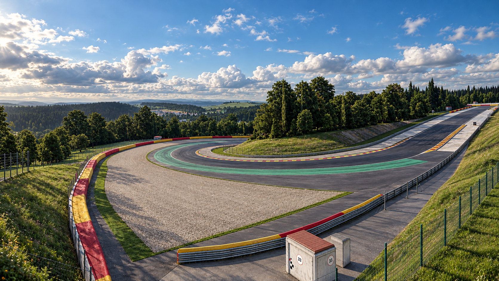 Spa-Francorchamps F1 Race Track 3D Model 3D Render, Digital Artwork by AlphaGroup