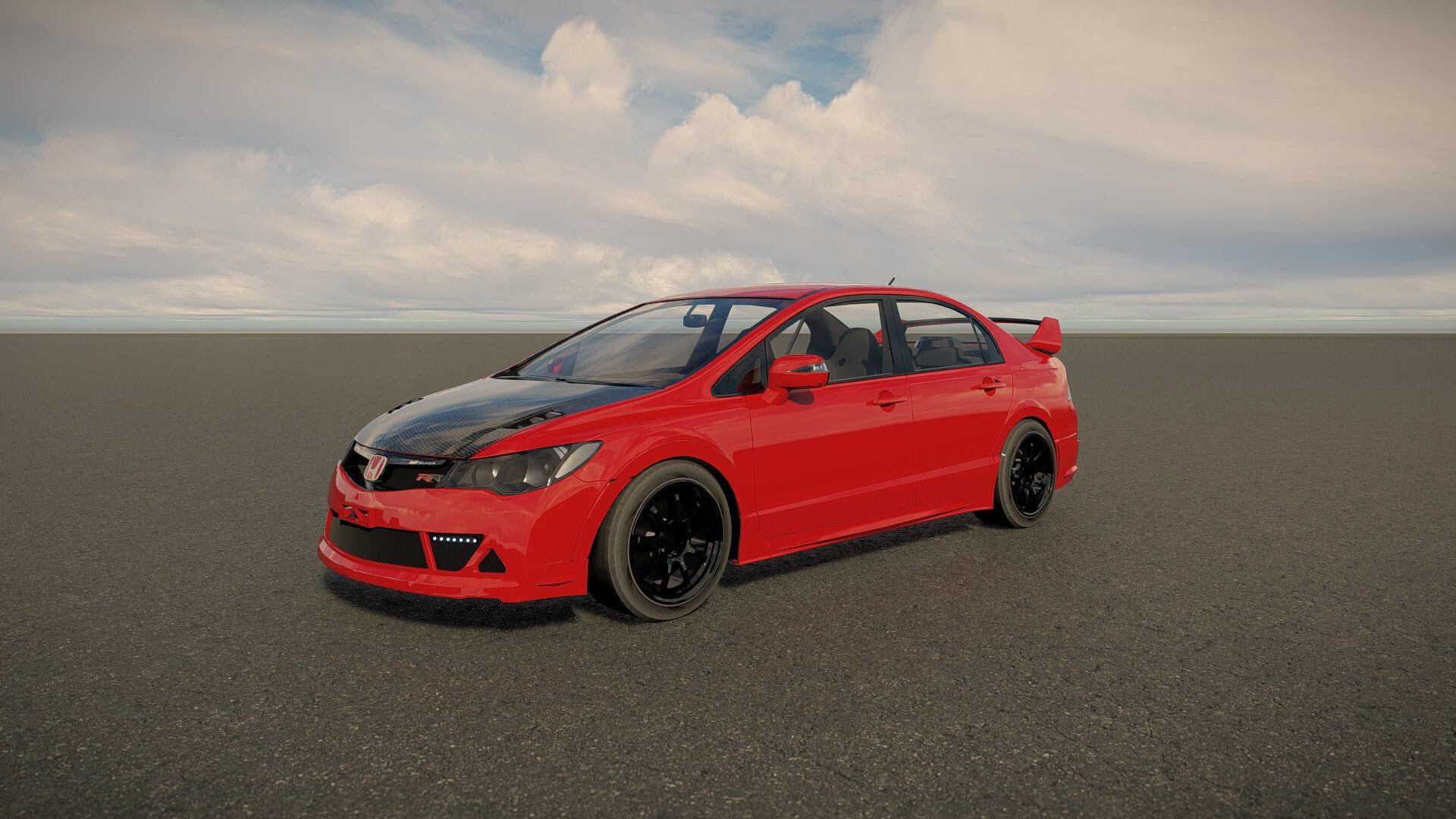 Honda Civic Type R 2008 3D Model