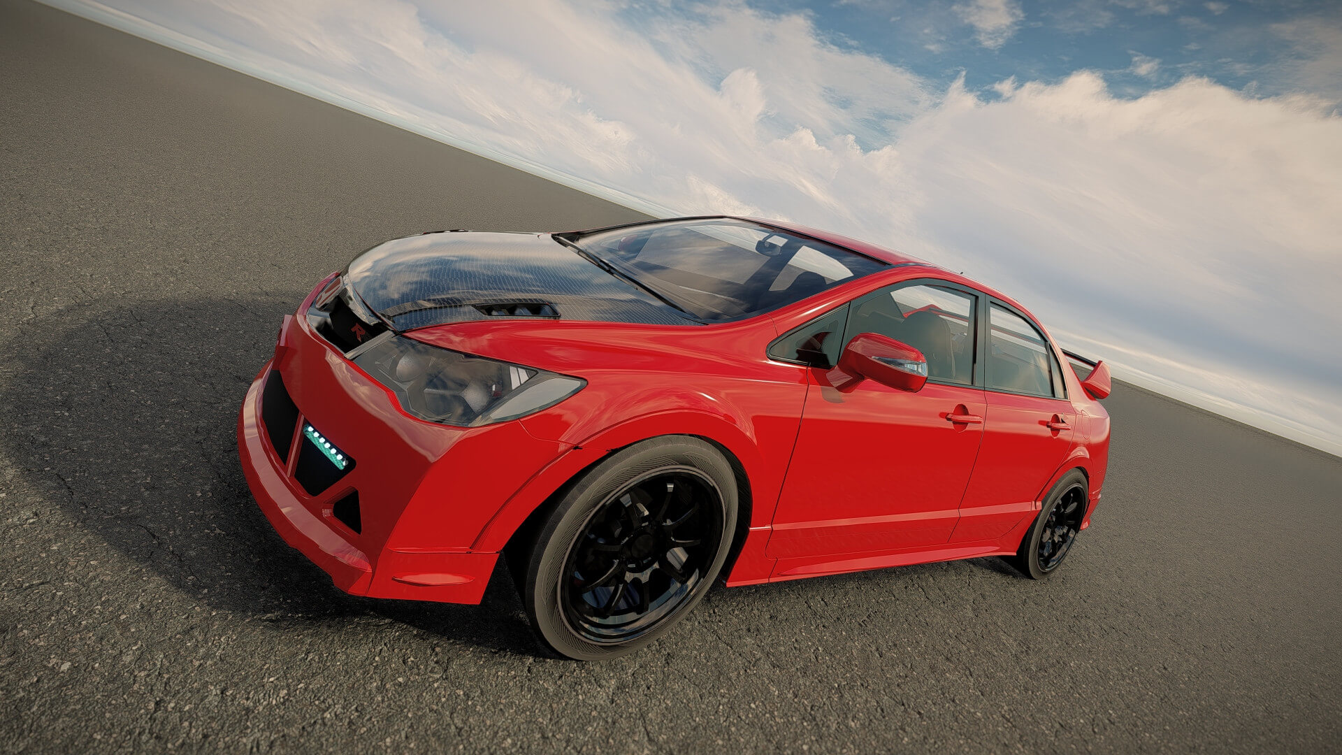 Honda Civic Type R 2008 3D Model