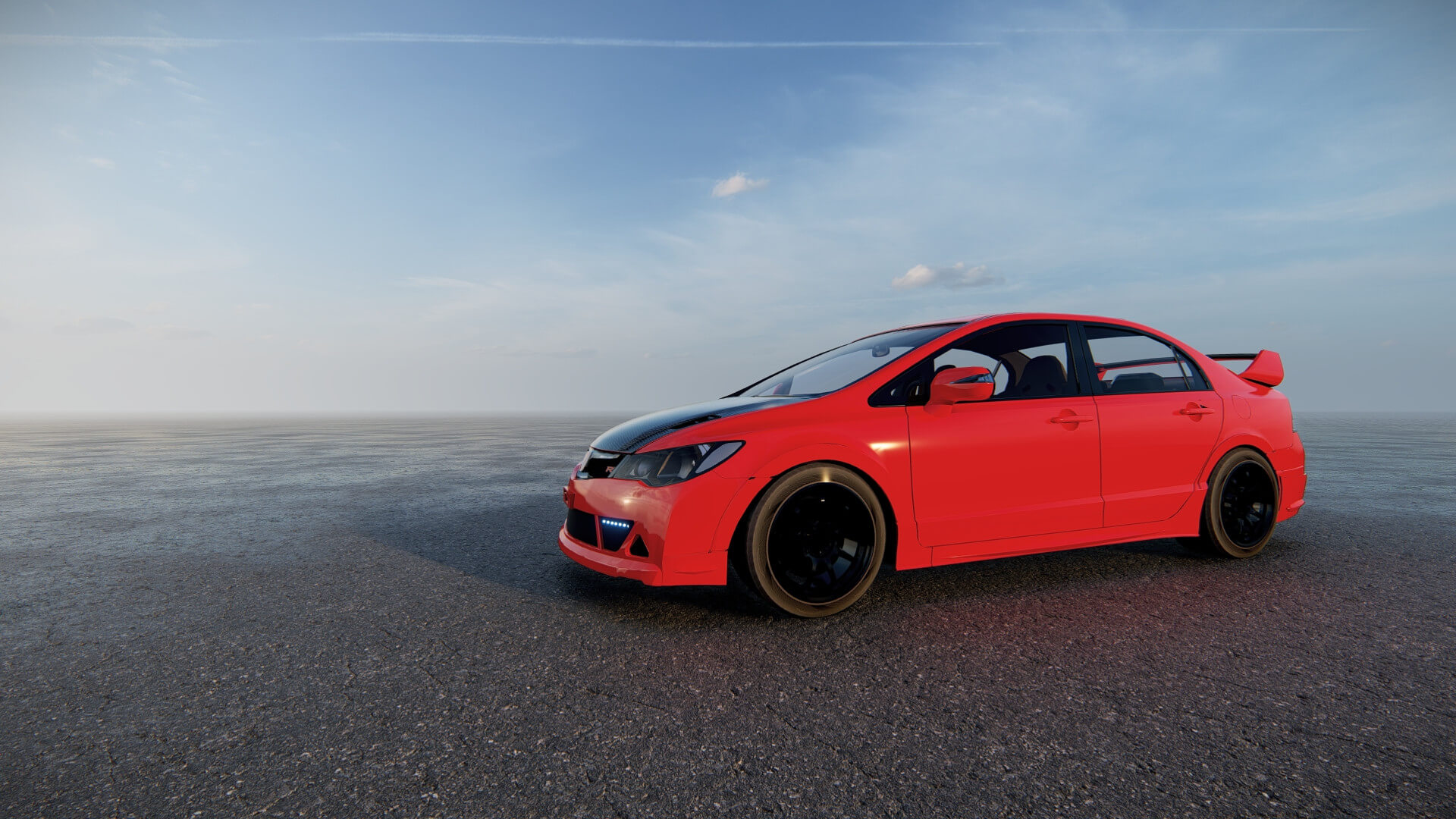 Honda Civic Type R 2008 3D Model