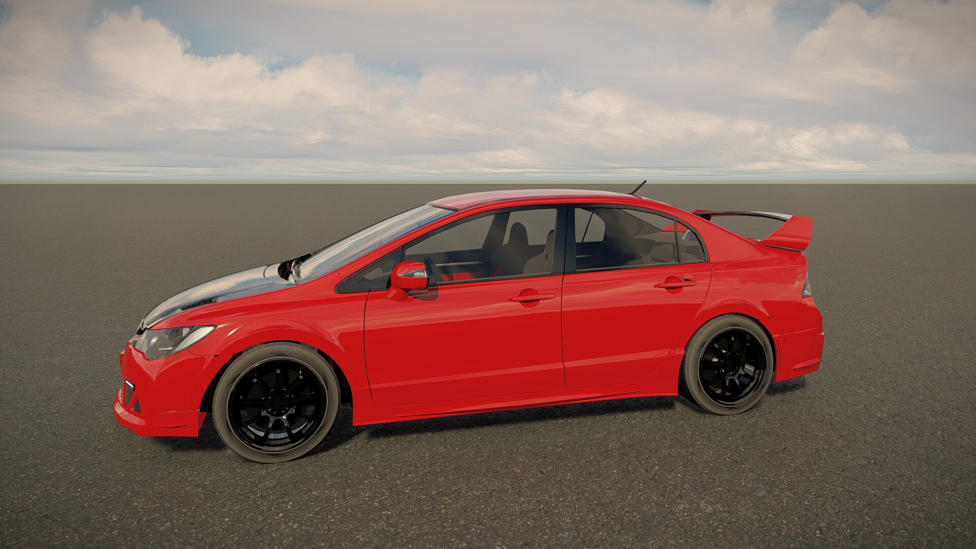 Honda Civic Type R 2008 3D Model
