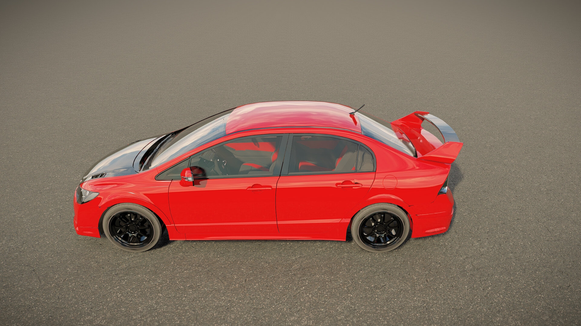 Honda Civic Type R 2008 3D Model
