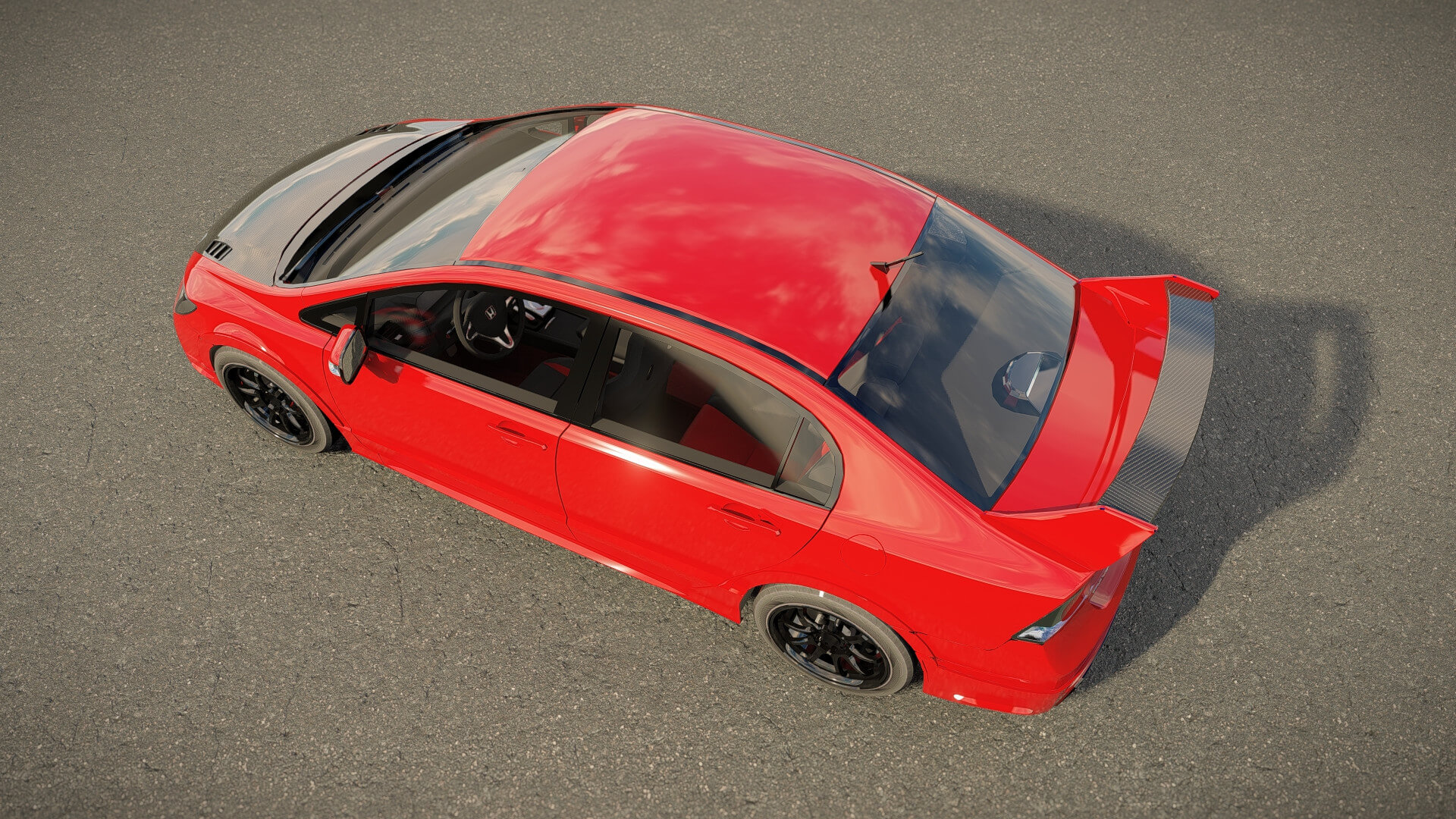 Honda Civic Type R 2008 3D Model