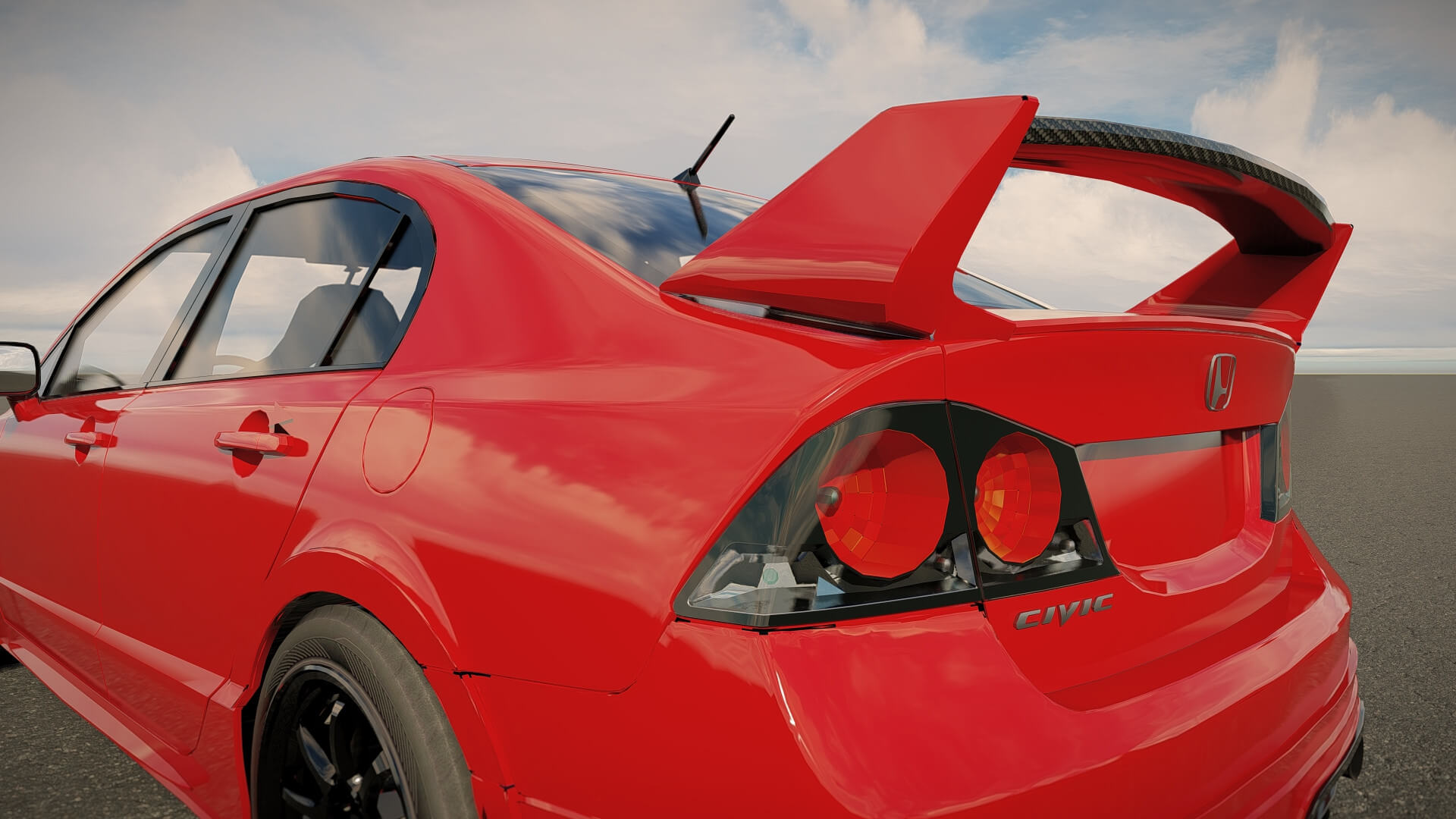 Honda Civic Type R 2008 3D Model
