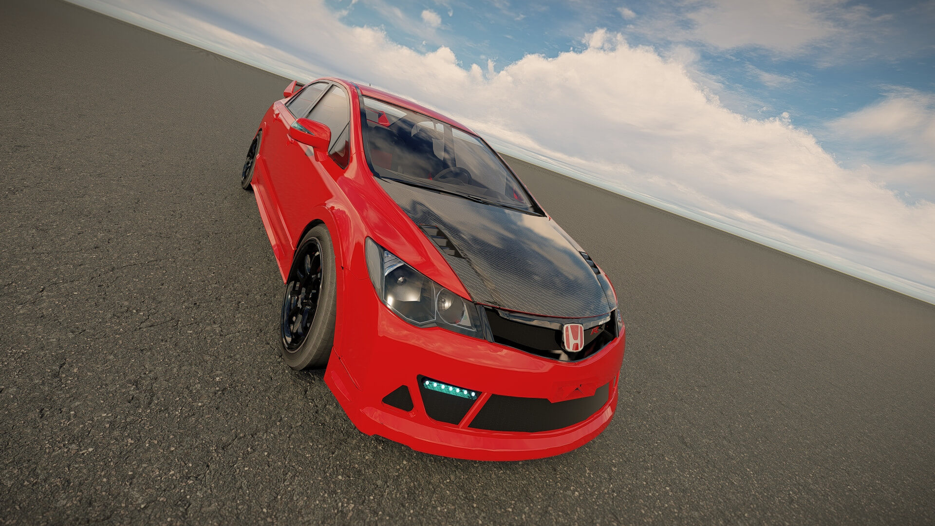 Honda Civic Type R 2008 3D Model