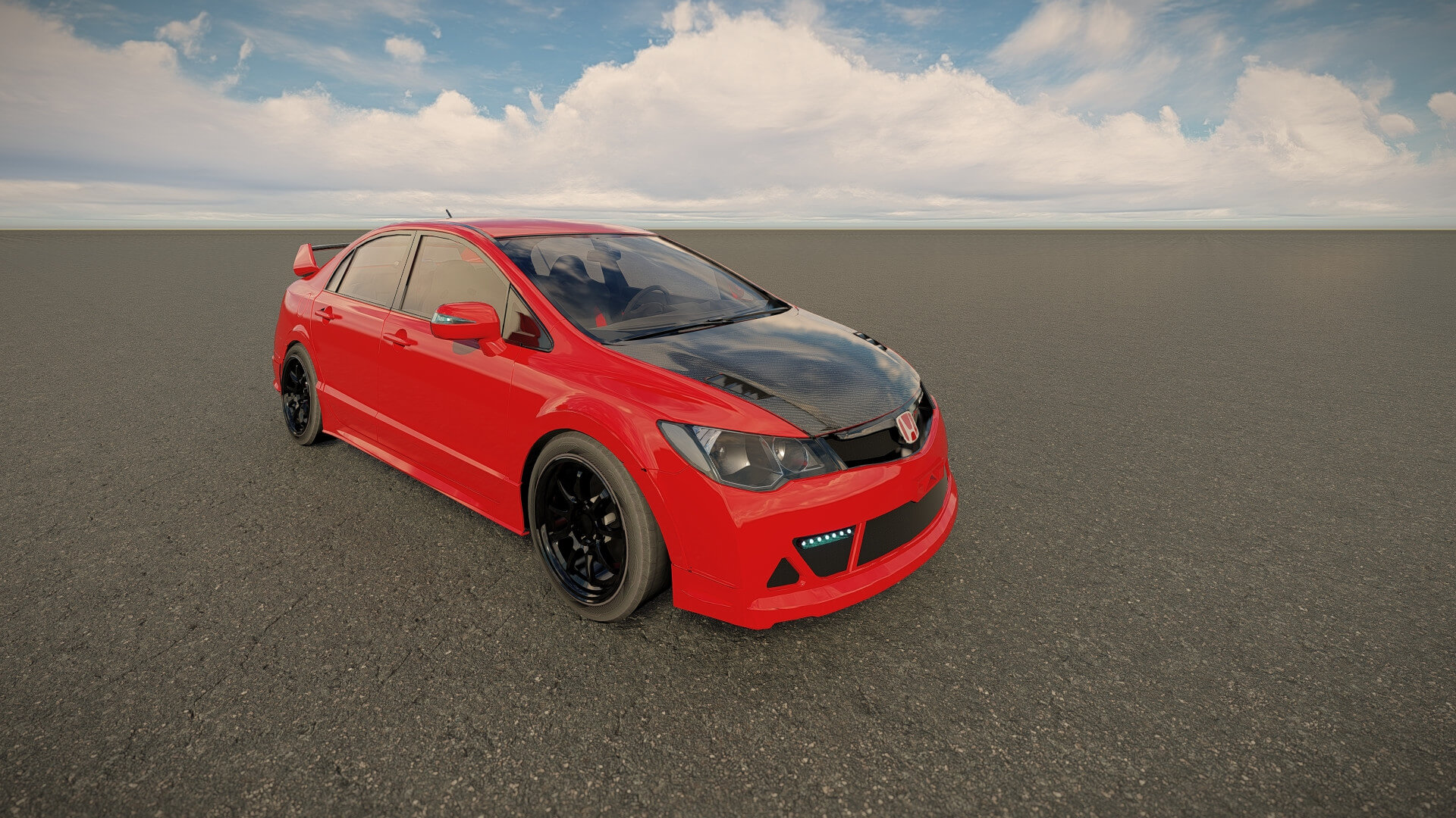 Honda Civic Type R 2008 3D Model