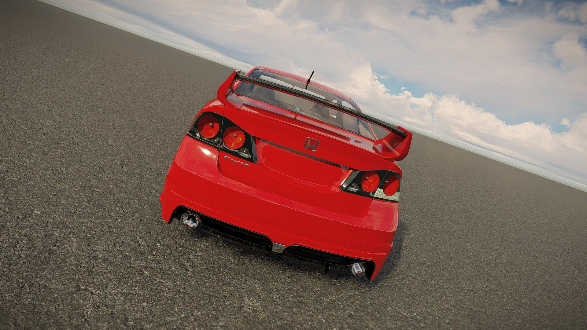 Honda Civic Type R 2008 3D Model