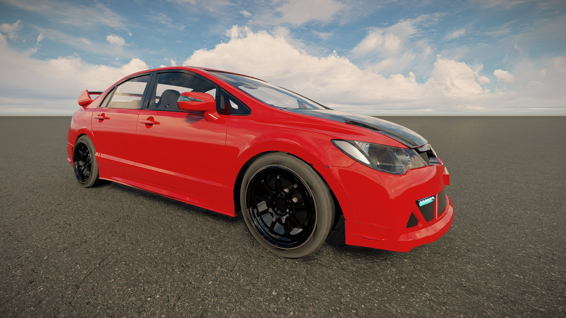 Honda Civic Type R 2008 3D Model