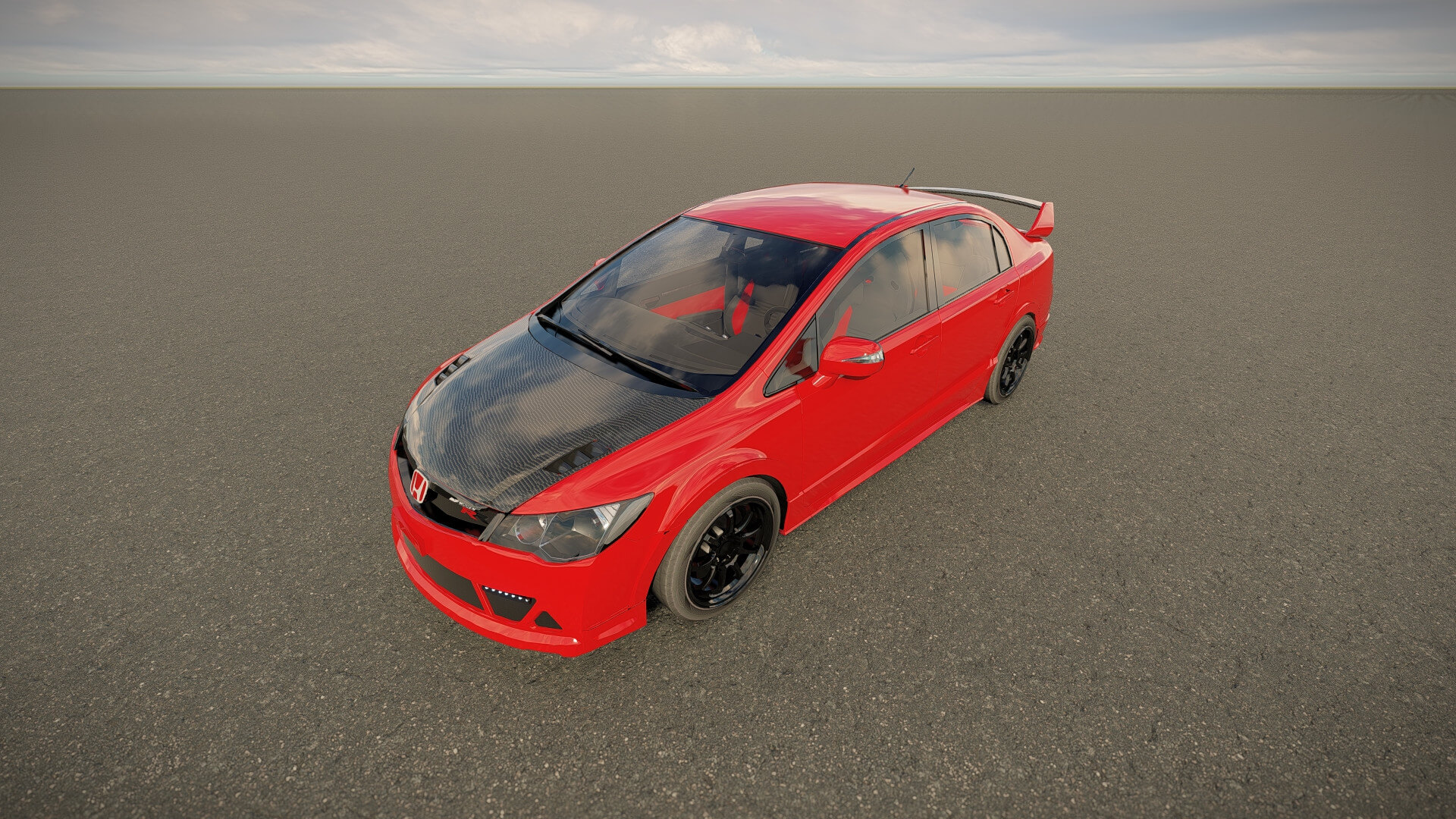 Honda Civic Type R 2008 3D Model