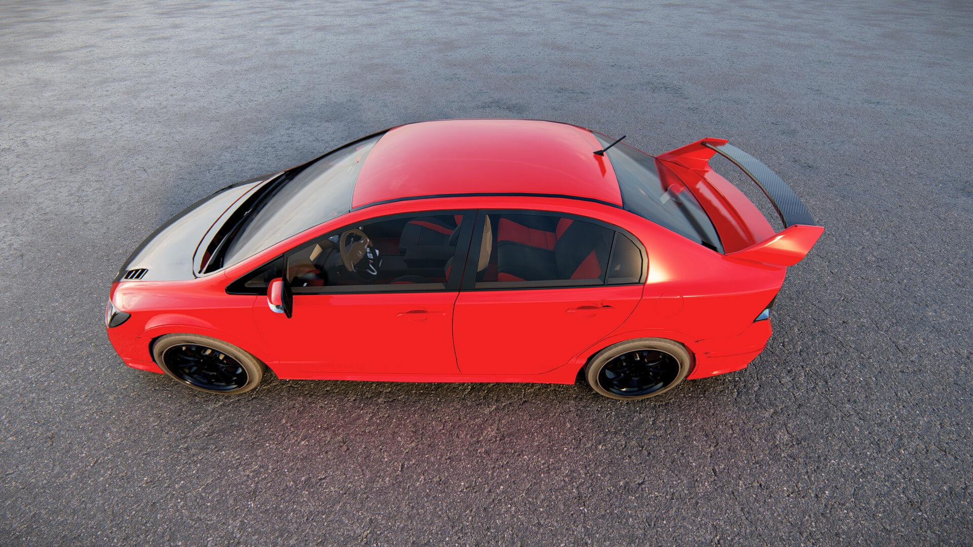 Honda Civic Type R 2008 3D Model