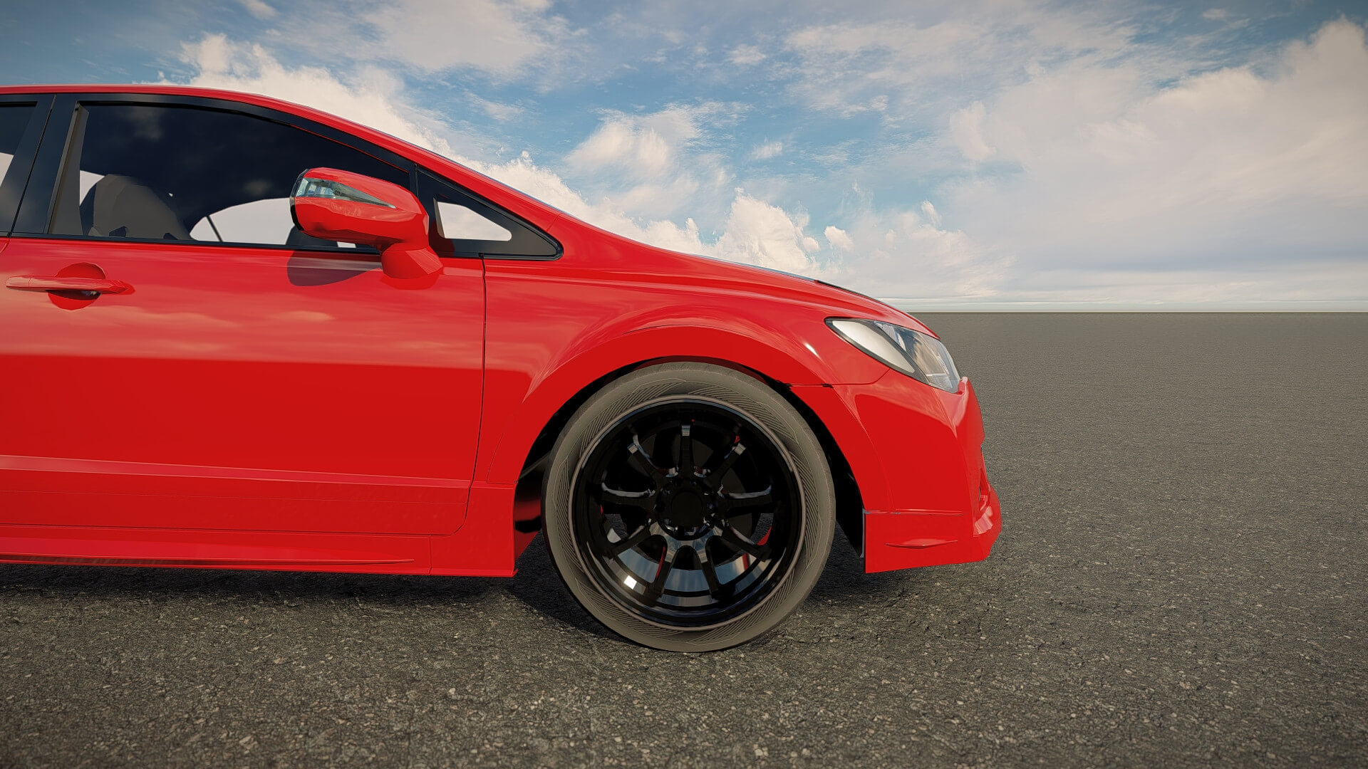 Honda Civic Type R 2008 3D Model