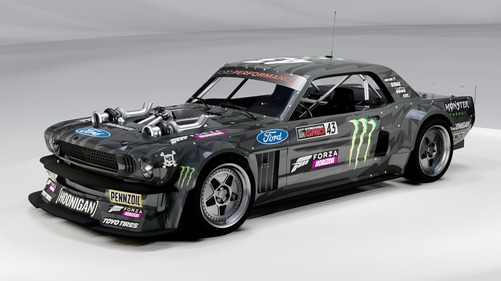 Hoonicorn Ken Block Ford Mustang 3D Model
