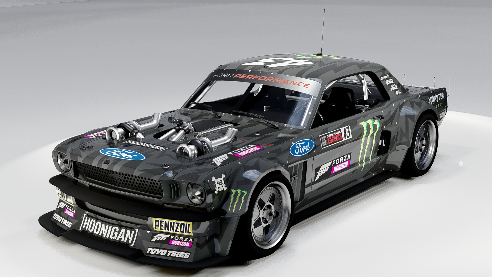 Hoonicorn Ken Block Ford Mustang 3D Model